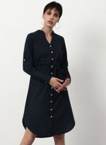 Noon Regular fit casual dress black offer