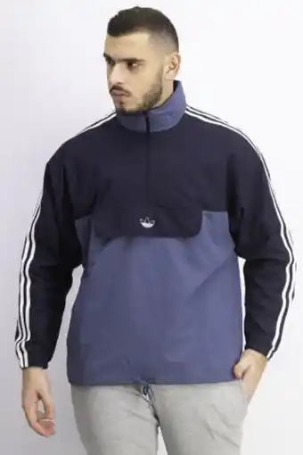 Brands For Less Men foldable hooded jacket, navy and grey offer