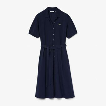 Lacoste Women's cotton piqué belted polo dress offer