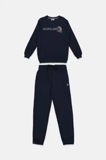 Brands For Less Kids boy sportswear fit training tracksuit set, navy blue offer