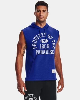 Under Armour Men's project rock charged cotton® fleece sleeveless hoodie offer