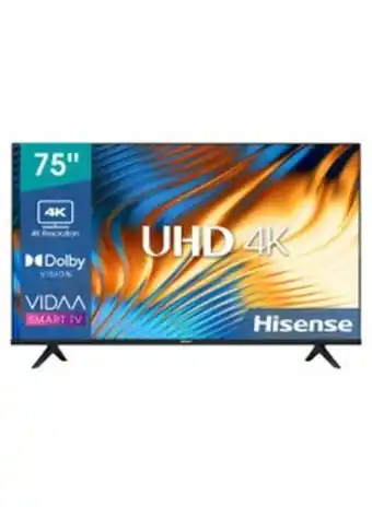 Noon E6h (75 inch) 4k uhd smart vidaa tv, with dolby vision hdr, dts virtual x, bluetooth and wi-fi (2022 new) 75e6h black offer