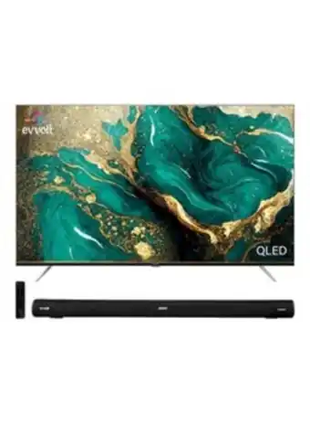 Noon 70-inch 4k qled android smart tv framless with 2.0ch soundbar 70ev250qa + sb120b black offer
