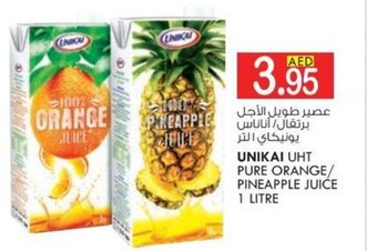 KM Trading UNIKAI UHT PURE ORANGE/ PINEAPPLE JUICE 1 LITRE offer