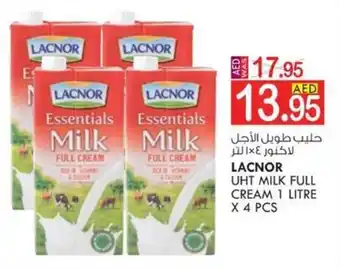 KM Trading LACNOR UHT MILK FULL CREAM 1 LITRE X 4 PCS offer
