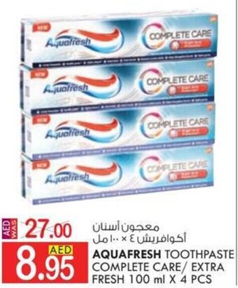 KM Trading AQUAFRESH TOOTHPASTE COMPLETE CARE/ EXTRA FRESH 100 ml X 4 PCS offer