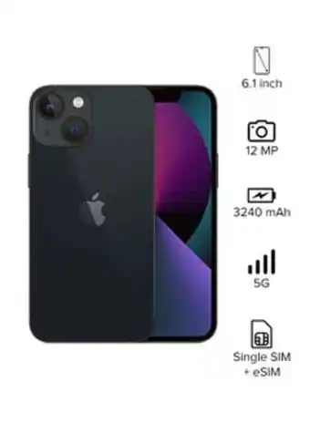 Noon Iphone 13 128gb midnight 5g with facetime - international version offer