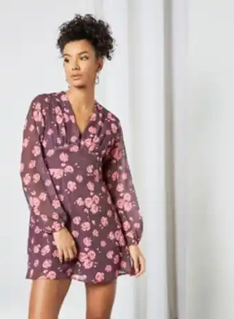 Noon Floral mini dress purple offer