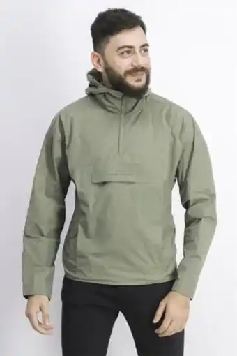 Brands For Less Men sports fit quarter,zip training hoodie jacket, olive offer