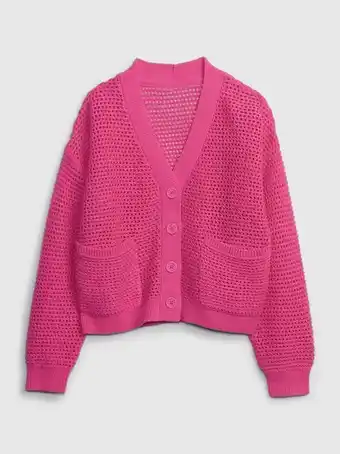 GAP Kids shaker-stitch cardigan offer