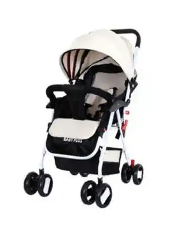 Noon Lightweight adjustable baby stroller with compact and reversible handlebar, safety belt, wheels, suspension offer
