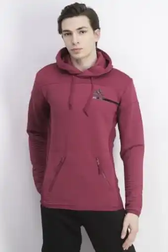 Brands For Less Men sports fit zne cold pullover sweatshirt, burgundy offer