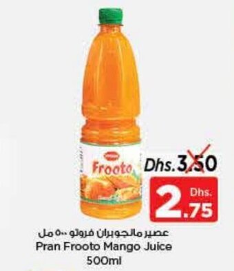 Nesto Pran Frooto Mango Juice 500ml offer