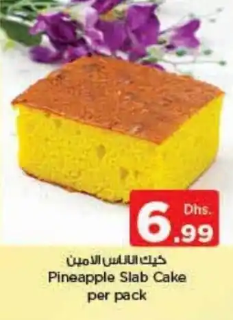 Nesto Pineapple Slab Cake per pack offer