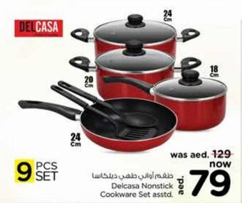Nesto Delcasa Nonstick Cookware Set asstd. offer