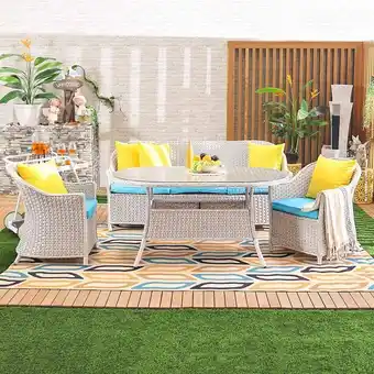 Danube Home Lexus 5-seater outdoor sofa set offer