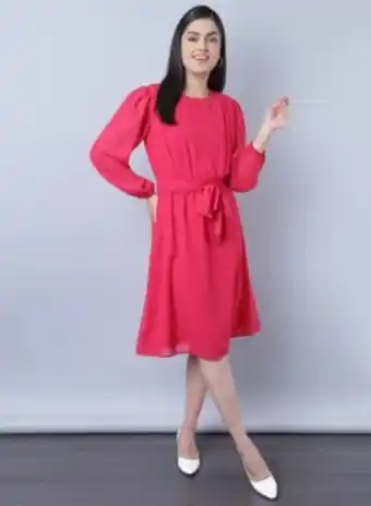 Noon Long sleeve mini dress pink offer