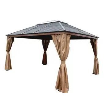 Danube Home Jasmy metal gazebo - 3.6x4.6 m offer