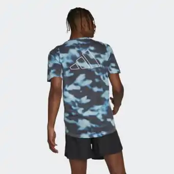 Adidas Run icons 3-bar allover print tee offer