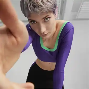 Puma Puma x dua lipa long sleeve crop tee women offer