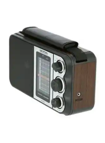 Noon Portable fm radio knr5096 silver/black offer