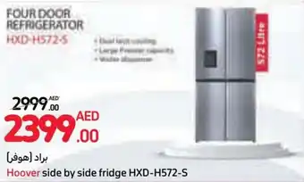 Carrefour Hoover side by side fridge HXD-H572-S offer