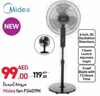 Carrefour Midea fan FS4019K offer