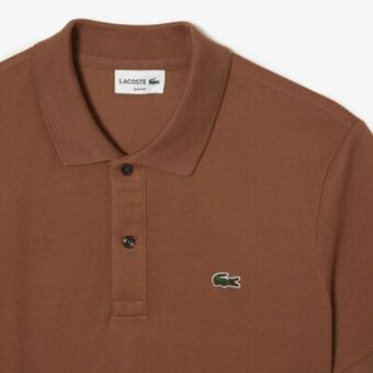 Lacoste Men's slim fit lacoste polo shirt in petit piqué offer