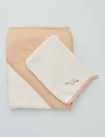 Kiabi Hooded towel + wash mitt offer