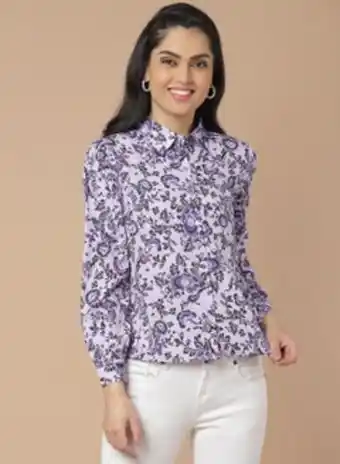 Noon Casual all over print shirt multicolour offer