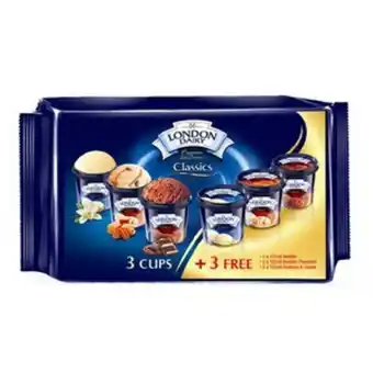 Lulu Hypermarket London dairy ice cream cup 125ml 3+3 offer