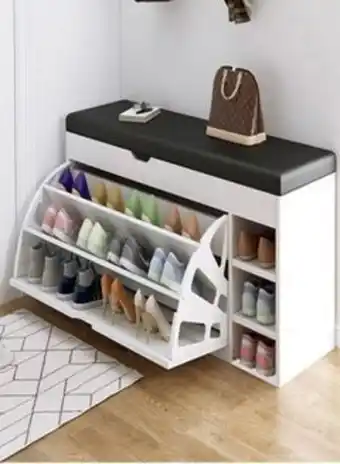 Noon Shoe cabinet with changing stool 100 x 33 x 51 cm offer
