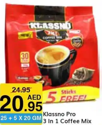 West Zone Supermarket Klassno Pro 3 in 1 Coffee Mix offer
