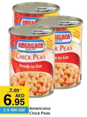 West Zone Supermarket Americana Chick Peas offer