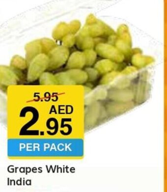 West Zone Supermarket Grapes White India offer
