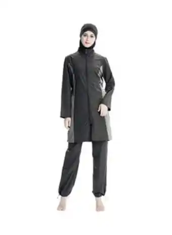 Noon Classic muslim loose fit burkini swimsuits set black offer