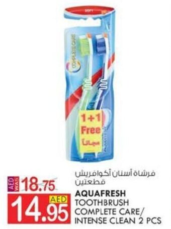 KM Trading AQUAFRESH TOOTHBRUSH COMPLETE CARE/ INTENSE CLEAN 2 PCS offer