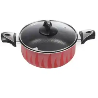 Day To Day Casserole non-stick stockpot, stewpot glass lid, red 22cm offer