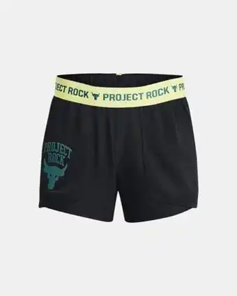 Under Armour Girls' project rock play up shorts offer