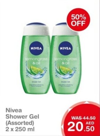 Choithrams Nivea Shower Gel (Assorted) 2x250ml offer
