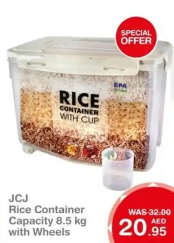 JCJ Rice Container Capacity 8.5 kg with Wheels