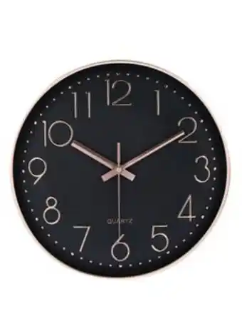 Noon Plastic frame wall clock superb quality wall clocks to keep track of time in your unique home g001 gold/black 20 x 20 x 3.8cm offer