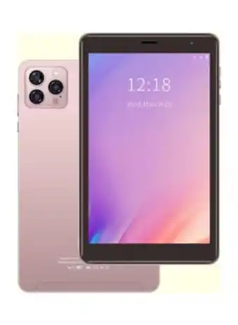 Noon 8-inch screen android tablet pink zoom supported smart tab single sim bluetooth wifi with protective case cover offer
