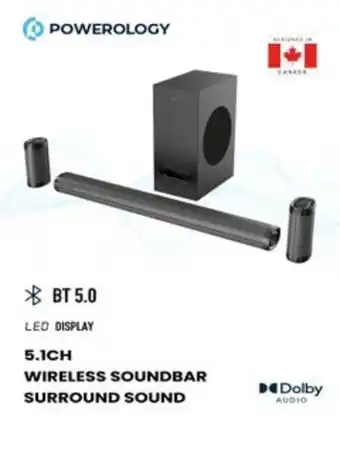 Noon Bar 5,1 immersive audio 5.1ch wireless soundbar dolby audio, 735w audio max power(p.m.p.o), 5.1ch surround sound, 6.5 powerfu offer