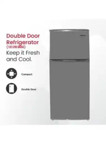 Noon Top-freezer defrost double door refrigerator nr185rsi silver offer