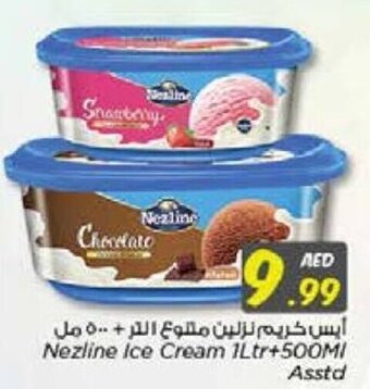 Nesto Nezline Ice Cream 1Ltr+500Ml Asstd offer