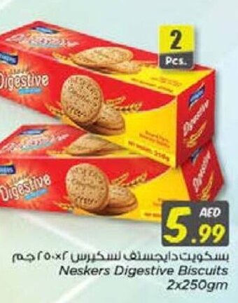Nesto Neskers Digestive Biscuits 2x250gm offer