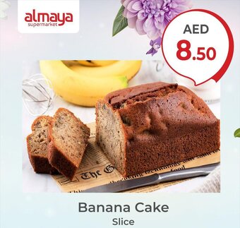 Almaya supermarket Banana Cake Slice offer