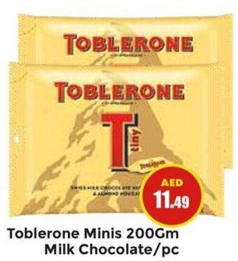 Pasons Toblerone Minis 200Gm Milk Chocolate/pc offer