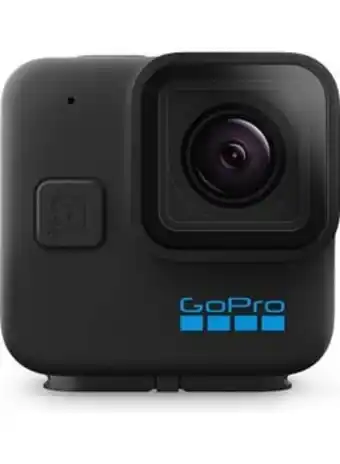 Noon Hero11 black mini - compact waterproof action camera with 5.3k60 ultra hd video, 24.7mp frame grabs, 1/1.9 image sensor, live offer